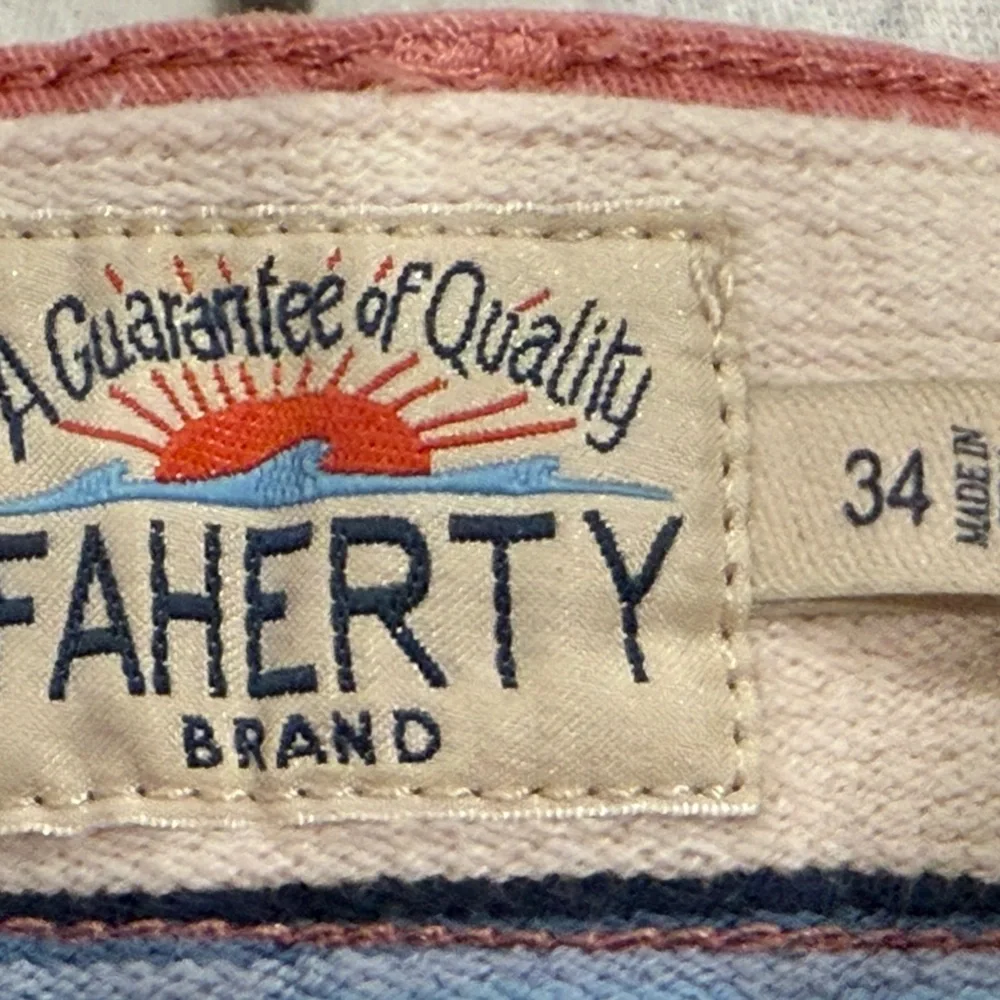 Faherty Men's Coastline Chino Shorts Faded Flag
